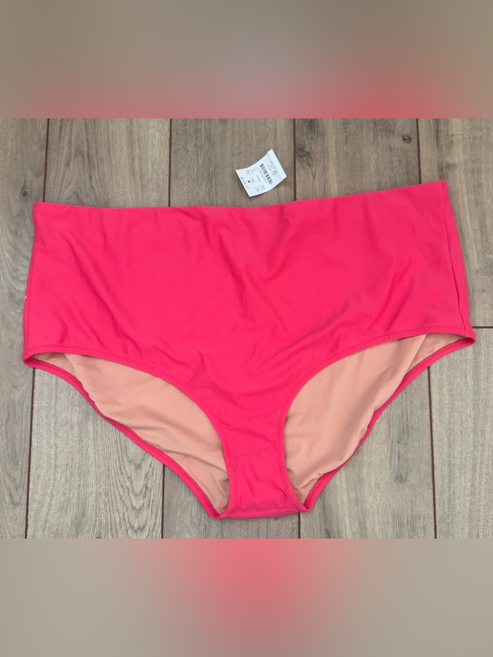 J. Crew High-Rise Bikini Briefs in Pink